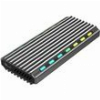 GEMBIRD USB3,1 ENCLOSURE FOR M.2 NVME DRIVES BACKLIGHTED ALUMINUM EE2280-U3C-03