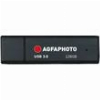 AGFAPHOTO 128GB USB 3.0 FLASH DRIVE BLACK