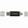INTENSO 3533480 TWIST LINE 32GB USB 3.2 DUAL TYPE-A/TYPE-C FLASH DRIVE ALUMINIUM ATHRACITE