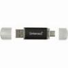 INTENSO 3539491 TWIST LINE 128GB USB 3.2 DUAL TYPE-A/TYPE-C FLASH DRIVE ALUMINIUM ATHRACITE