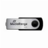 MEDIARANGE MR913 128GB USB 2.0 FLASH DRIVE BLACK/SILVER