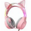 ONIKUMA GAMING HEADSET X15PRO ΜΕ ΑΥΤΙΑ ΓΑΤΑΣ (ΡΟΖ)