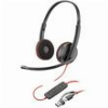 POLY BLACKWIRE 3225 STEREO USB-C HEADSET + 3.5MM PLUG + USB-C/A ADAPTER (BULK)