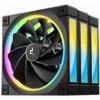 DEEPCOOL FL12R-3 IN 1 FAN 12CM BLACK 3X PACK SET