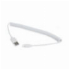 CABLEXPERT CC-MUSB2C-AMBM-6-W COILED MICRO USB CABLE 1.8M WHITE