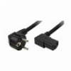 LOGILINK CP103 POWER CORD SWISS-IEC MALE - IEC-C13 FEMALE 90° ANGELED 2M BLACK