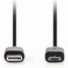 NEDIS CCGL60750BK10 USB 2.0 CABLE USB-C MALE - USB MICRO-B MALE 60W 1.00M BLACK