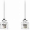 NEDIS TCGL90200WT20 TELECOM CABLE RJ11 MALE - RJ11 MALE 2.00M WHITE