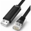 UGREEN CM204 RJ45 3M USB CONSOLE CABLE BLACK