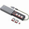 UGREEN CM856 55899 USB / TYPE-C CARD READER WITH STORAGE BOX 2X SD/MICROSD GREY