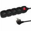 ESPERANZA ELK213K POWER STRIP 4 ΜΠΡΙΖΕΣ ΜΕ ΔΙΑΚΟΠΤΗ 3M BLACK