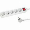 ESPERANZA ELK215W POWER STRIP 5 ΜΠΡΙΖΕΣ ΜΕ ΔΙΑΚΟΠΤΗ 3M WHITE