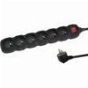 ESPERANZA ELK217K POWER STRIP 6 ΜΠΡΙΖΕΣ ΜΕ ΔΙΑΚΟΠΤΗ 1.5M BLACK