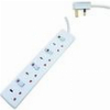 EUROLAMP ΠΟΛΥΠΡΙΖΟ 4Θ UK 4 ΔΙΑΚΟΠΤΕΣ 3M 3X1,25MM ΠΡΟΣΤΑΣΙΑ ΕΠΑΦΩΝ 147-62312