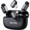 BOYA MINI 2 LIGHTNING & TYPE-C - 2,4GHZ 2MIC WIRELESS AI-ANC MIC W. CHARGING BOX MONO/STEREO/SAFETY