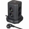 BRENNENSTUHL ΠΟΛΥΠΡΙΖΟ ΕΠΙΤΡΑΠΕΖΙΟΣ ΠΥΡΓΟΣ 8 ΘΕΣΕΩΝ 2XUSB-A 1XUSB-C ΚΑΙ ΔΙΑΚΟΠΤΗ
