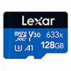 LEXAR HIGH-PERFORMANCE 633X 128GB MICRO SDXC UHS-I U3 V30 A1 BLUE SERIES LSDMI128BB633A