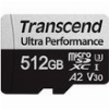 TRANSCEND ULTRA PERFORMANCE USD340S MICRO SDXC 512GB U3 V30 A2 TS512GUSD340S