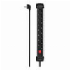 HAMA 223105 POWER STRIP, 8-WAY, SWITCH, WALL MOUNTING, 1.5 M, ALU