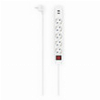 HAMA 223183 POWER STRIP, 5-WAY, USB-A 17 W, SWITCH, 1.4 M, WHITE