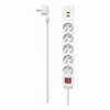 HAMA 223186 POWER STRIP, 5-WAY, USB-C/A 18 W, PD/QC, SWITCH, FLAT PLUG, 1.4 M, WHT