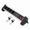 OLYMPIA SL 2425 U ΠΟΛΥΠΡΙΖΟ ΑΣΦΑΛΕΙΑΣ 4 ΘΕΣΕΩΝ ΜΕ 2 USB ΔΙΑΚΟΠΤΗ ΚΑΙ ΒΑΣΗ ΓΙΑ ΓΡΑΦΕΙΟ