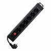 REV SOCKET STRIP 6-WAY 2.4M SUPRALINE WITH SWITCH ANTHRACITE