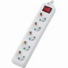 ΠΟΛΥΠΡΙΖΟ V05BK ALFAONE 5 ΘΕΣΕΙΣ ΜΕ ΔΙΑΚΟΠΤΗ 3Χ1,5MM 1,5M ΛΕΥΚΟ