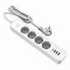 ΠΟΛΥΠΡΙΖΟ ΑΣΦΑΛΕΙΑΣ E22 4 ΘΕΣΕΩΝ + 4 USB KAI ΚΑΛΩΔΙΟ 1.4Μ
