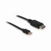 DELOCK 82698 CABLE MINI DISPLAYPORT 1.2 MALE - DISPLAYPORT MALE 4K 1M
