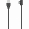 HAMA 200646 CABLE USB-C PLUG - USB A PLUG 90&DEG; 0.75 M USB 2.0 BLACK