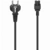 HAMA 200736 MAINS CABLE PLUG WITH EARTH CONTACT - 3-PIN SOCKET (CLOVERLEAF) 2.5 M