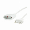 LOGILINK CP127 POWER CORD EXTENSION EURO CEE 7/16 PLUG TO SOCKET 3M WHITE