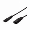 LOGILINK CP129 POWER CORD EXTENSION IEC 60320 C8 - C7 2M BLACK