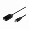 LOGILINK UA0143 USB 2.0 ACTIVE REPEATER CABLE USB A-MALE - USB A-FEMALE 10M BLACK