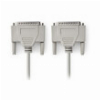 NEDIS CCGP52100IV20 RS232 CABLE D-SUB 25-PIN MALE - D-SUB 25-PIN MALE 2M IVORY