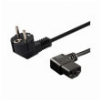 SAVIO CL-116 POWER CABLE SCHUKO (M) ANGLED - IEC C13 1.8M BLACK