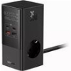 BASEUS CHARGING STATION POWERCOMBO TOWER 35W 2XUSB +2X TYPE-C +3 POWER SOCKETS BLACK