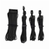 CORSAIR DIY CABLE PREMIUM INDIVIDUALLY SLEEVED DC CABLE STARTER KIT TYPE4 (GEN4) BLACK