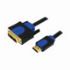 LOGILINK CHB3110 HDMI HIGH SPEED WITH ETHERNET V1.4 TO DVI-D CABLE GOLD-PLATED 10.0M BLACK