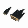 LOGILINK CHM002 MINI HDMI TO DVI-D CABLE M/M 1.0M BLACK