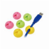 LOGILINK KAB0010 CABLE ORGANIZER CLIP 6PCS PINK/GREEN/YELLOW