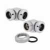 CORSAIR HYDRO X FITTING HARD XF 90° ANGLED CHROME 2-PACK (12MM OD COMPRESSION)