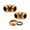 CORSAIR HYDRO X FITTING HARD XF 90° ANGLED GOLD 2-PACK (12MM OD COMPRESSION)