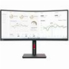 ΟΘΟΝΗ LENOVO THINKVISION T34W-30 34'' LED WQHD VA CURVED SLIM BEZEL RJ45 HDMI USB-C DISPLAY PORT