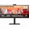 ΟΘΟΝΗ LG 34BA85QE-B 34'' CURVED IPS ULTRA WIDE QHD SPEAKERS CAMERA BLACK