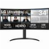 ΟΘΟΝΗ LG 34WR55QK-B 34'' CURVED ULTRA WIDE QHD 100HZ BLACK