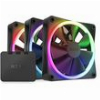 ΑΝΕΜΙΣΤΗΡΑΚΙ NZXT F120 RGB BLACK 3-PACK ΜΕ CONTROLLER RF-R12TF-B1