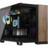 CASE CORSAIR 2500X DUAL CHAMBER TEMPERED GLASS MIDI-TOWER MICRO ATX BLACK/WALNUT WOOD