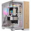 CASE CORSAIR 6500X DUAL CHAMBER TEMPERED GLASS MIDI-TOWER MICRO ATX WHITE/BAMBOO WOOD